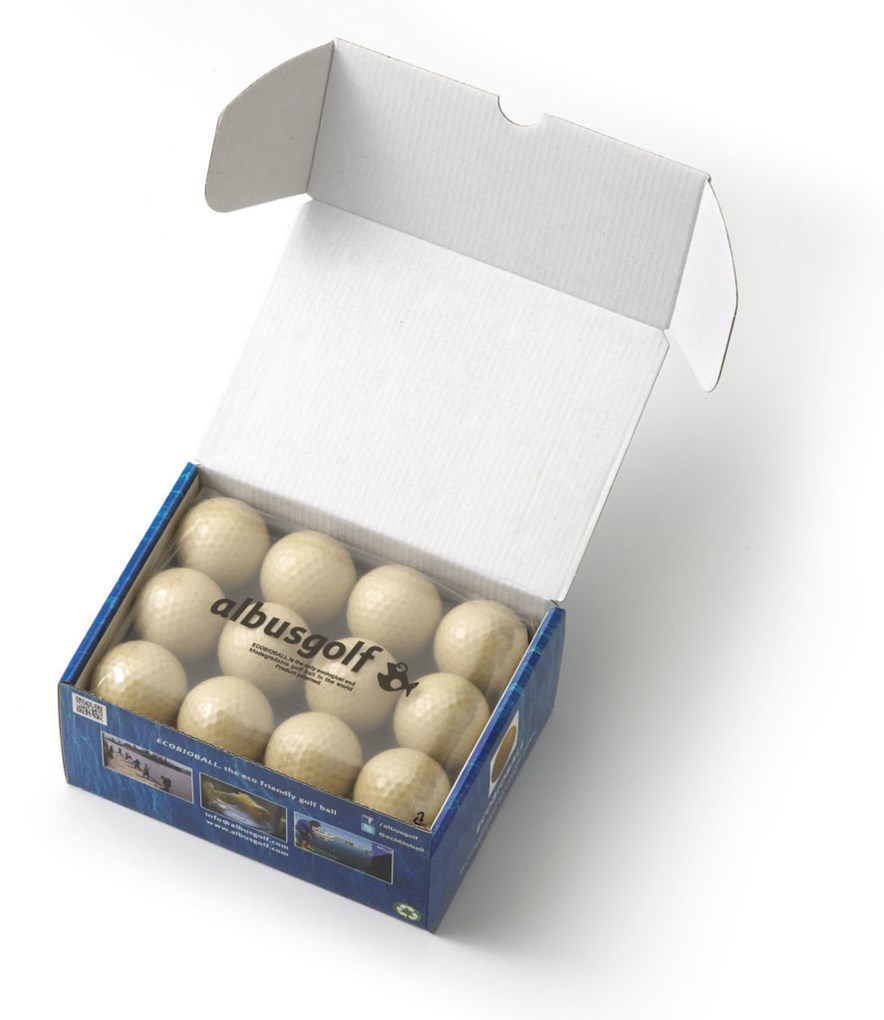 Ecovriendelijke golfbal van Albus