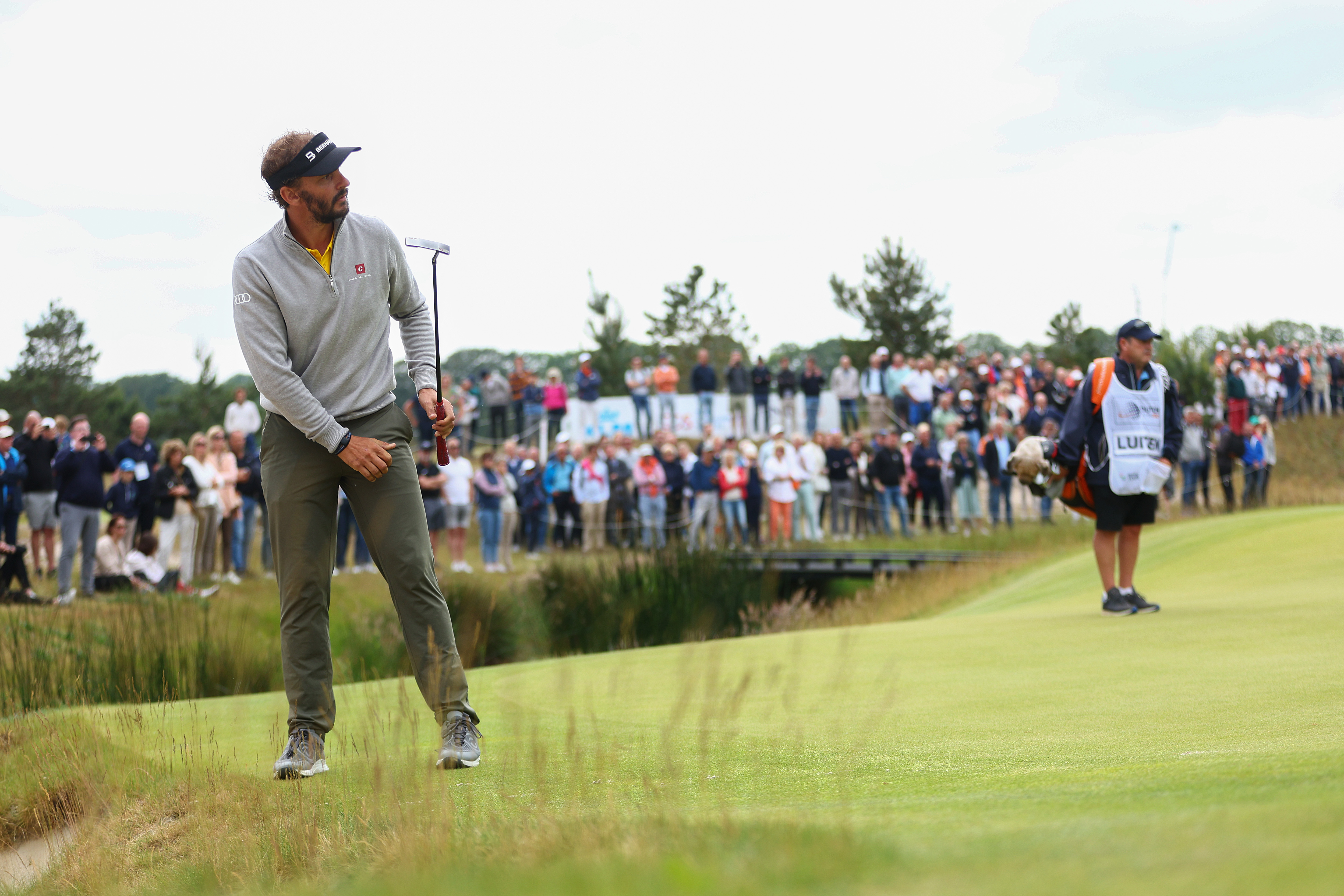 Joost Luiten met de putter op het Dutch Open