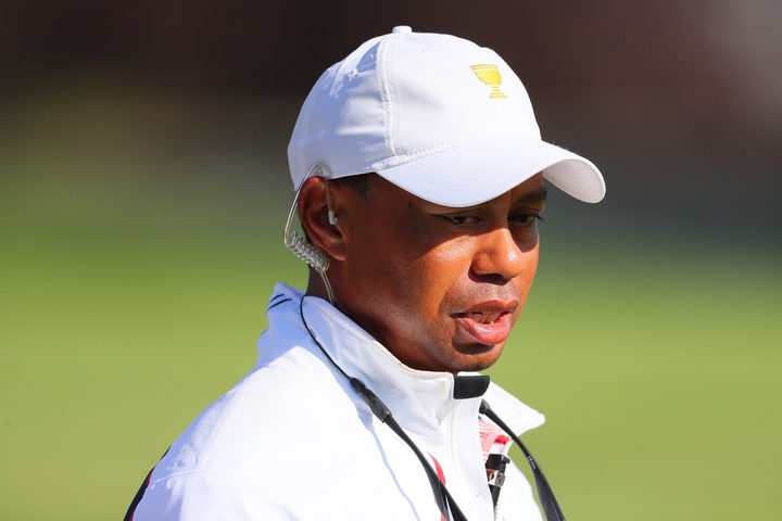 Tiger Woods als vice-captain in de Presidents Cup