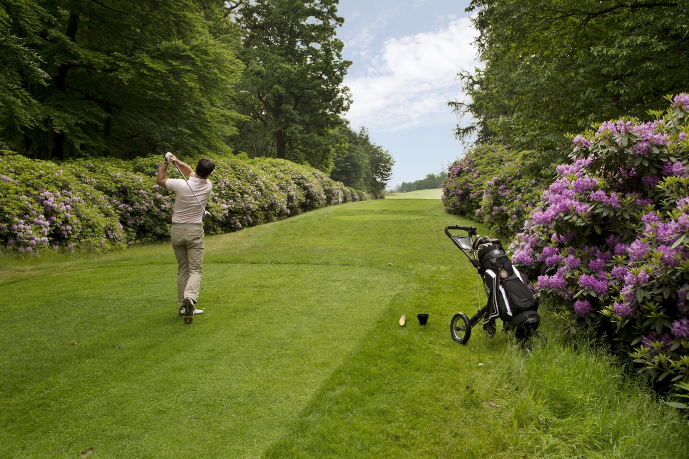 Golfbaan Het Rijk van Nijmegen afslag hole 5 Groesbeekse baan Zuid