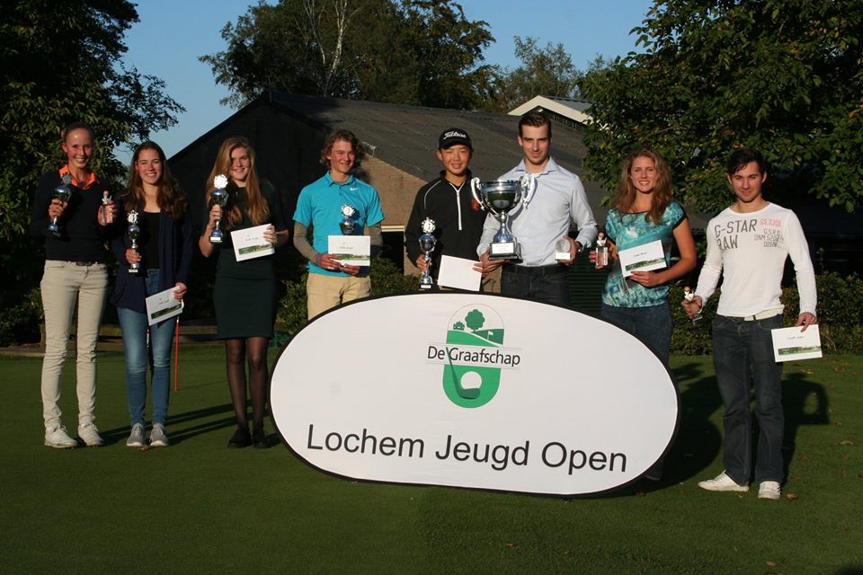 De prijswinnaars van het Lochem Jeugd Open van vorig jaar