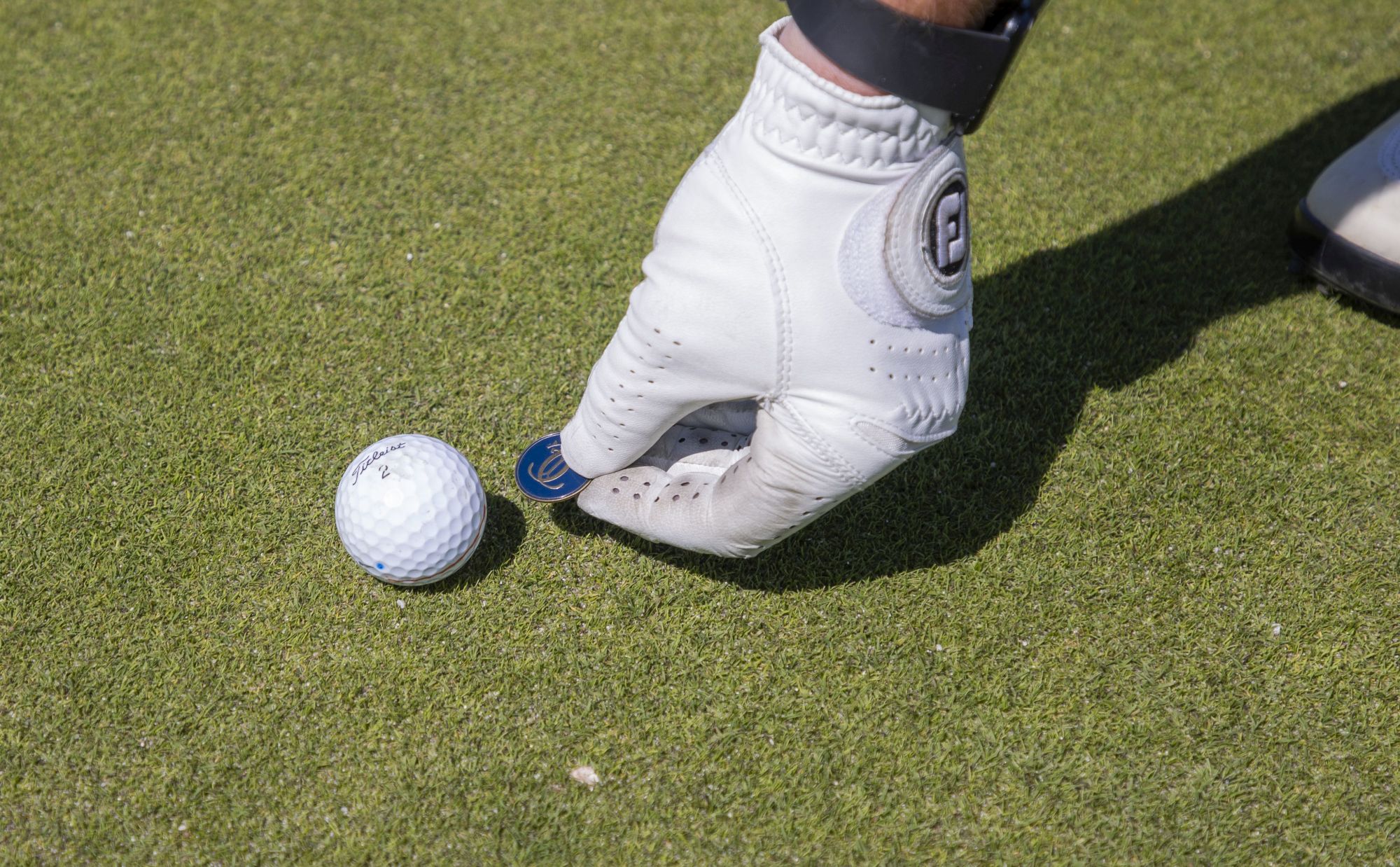 marker marken van de bal op de green golfregels